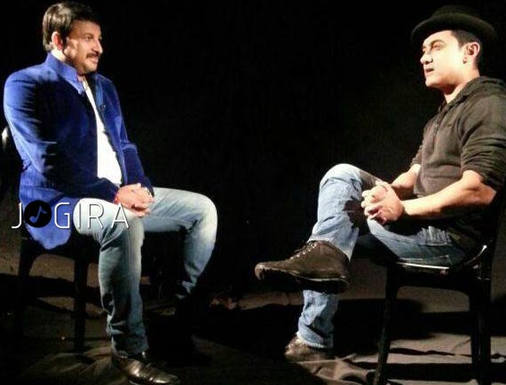 Aamir Khan With Manoj Tiwari 