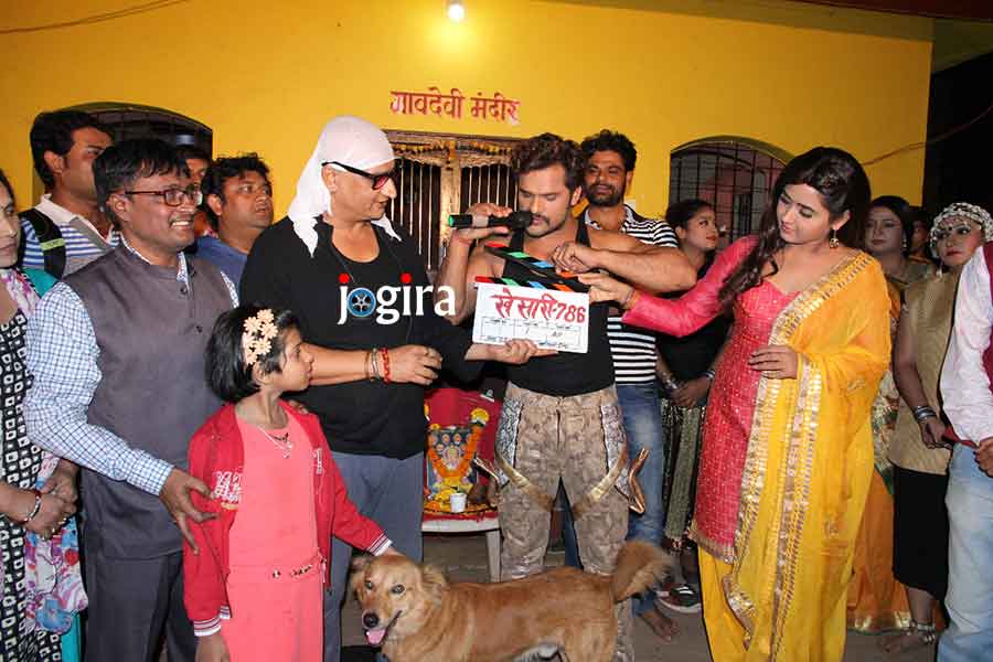 Khesarilal Yadav's upcoming Bhojpuri movie Khesari 786's Muhurta
