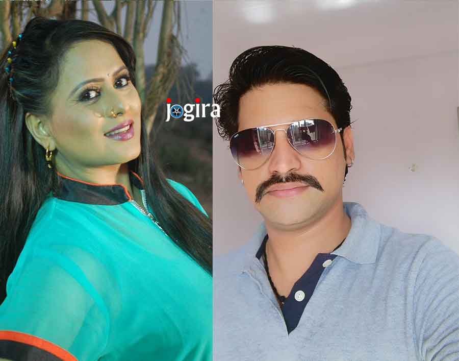sangeeta tiwari and rakhesh mishra bhojpuri film superstar radhe rangeela